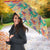 Singapore Christmas Umbrella with Skyline Batik Patterns Landmark Silhouettes and Festive Design - Wonder Print Shop