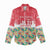 Singapore Christmas Women Casual Shirt with Skyline Batik Patterns Landmark Silhouettes and Festive Design - Wonder Print Shop