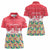 Singapore Christmas Women Polo Shirt with Skyline Batik Patterns Landmark Silhouettes and Festive Design - Wonder Print Shop