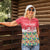 Singapore Christmas Women Polo Shirt with Skyline Batik Patterns Landmark Silhouettes and Festive Design - Wonder Print Shop