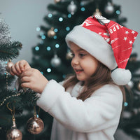 Singapore Christmas Santa Hat with Merlion Santa Hat Batik Christmas Tree and City Skyline Design - Wonder Print Shop