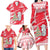 Singapore Christmas Family Matching Long Sleeve Bodycon Dress and Hawaiian Shirt with Merlion Santa Hat Batik Christmas Tree and City Skyline Design - Wonder Print Shop