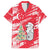 Singapore Christmas Family Matching Long Sleeve Bodycon Dress and Hawaiian Shirt with Merlion Santa Hat Batik Christmas Tree and City Skyline Design - Wonder Print Shop