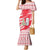 Singapore Christmas Family Matching Mermaid Dress and Hawaiian Shirt with Merlion Santa Hat Batik Christmas Tree and City Skyline Design - Wonder Print Shop