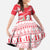 Singapore Christmas Family Matching Off The Shoulder Long Sleeve Dress and Hawaiian Shirt with Merlion Santa Hat Batik Christmas Tree and City Skyline Design - Wonder Print Shop