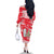 Singapore Christmas Family Matching Off The Shoulder Long Sleeve Dress and Hawaiian Shirt with Merlion Santa Hat Batik Christmas Tree and City Skyline Design - Wonder Print Shop
