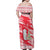 Singapore Christmas Family Matching Off Shoulder Maxi Dress and Hawaiian Shirt with Merlion Santa Hat Batik Christmas Tree and City Skyline Design - Wonder Print Shop