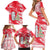 Singapore Christmas Family Matching Short Sleeve Bodycon Dress and Hawaiian Shirt with Merlion Santa Hat Batik Christmas Tree and City Skyline Design - Wonder Print Shop