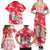 Singapore Christmas Family Matching Summer Maxi Dress and Hawaiian Shirt with Merlion Santa Hat Batik Christmas Tree and City Skyline Design - Wonder Print Shop