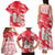 Singapore Christmas Family Matching Tank Maxi Dress and Hawaiian Shirt with Merlion Santa Hat Batik Christmas Tree and City Skyline Design - Wonder Print Shop