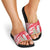 Singapore Christmas Slide Sandals with Merlion Santa Hat Batik Christmas Tree and City Skyline Design - Wonder Print Shop
