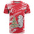 Singapore Christmas T Shirt with Merlion Santa Hat Batik Christmas Tree and City Skyline Design - Wonder Print Shop
