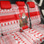 Georgia Christmas Back Car Seat Cover with Santa in Chokha Wine Barrel Gingerbread and Coat of Arms Design - Wonder Print Shop