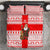 Georgia Christmas Bedding Set with Santa in Chokha Wine Barrel Gingerbread and Coat of Arms Design - Wonder Print Shop