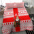 Georgia Christmas Bedding Set with Santa in Chokha Wine Barrel Gingerbread and Coat of Arms Design - Wonder Print Shop