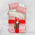 Georgia Christmas Bedding Set with Santa in Chokha Wine Barrel Gingerbread and Coat of Arms Design - Wonder Print Shop