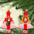 Georgia Christmas Ceramic Ornament with Santa in Chokha Wine Barrel Gingerbread and Coat of Arms Design - Wonder Print Shop