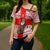 Georgia Christmas Cross Shoulder Shirt with Santa in Chokha Wine Barrel Gingerbread and Coat of Arms Design - Wonder Print Shop
