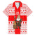 Georgia Christmas Family Matching Mermaid Dress and Hawaiian Shirt with Santa in Chokha Wine Barrel Gingerbread and Coat of Arms Design - Wonder Print Shop
