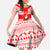 Georgia Christmas Family Matching Off The Shoulder Long Sleeve Dress and Hawaiian Shirt with Santa in Chokha Wine Barrel Gingerbread and Coat of Arms Design - Wonder Print Shop