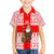 Georgia Christmas Family Matching Short Sleeve Bodycon Dress and Hawaiian Shirt with Santa in Chokha Wine Barrel Gingerbread and Coat of Arms Design - Wonder Print Shop