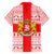 Georgia Christmas Family Matching Summer Maxi Dress and Hawaiian Shirt with Santa in Chokha Wine Barrel Gingerbread and Coat of Arms Design - Wonder Print Shop