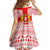 Georgia Christmas Family Matching Tank Maxi Dress and Hawaiian Shirt with Santa in Chokha Wine Barrel Gingerbread and Coat of Arms Design - Wonder Print Shop