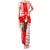 Georgia Christmas Family Matching Tank Maxi Dress and Hawaiian Shirt with Santa in Chokha Wine Barrel Gingerbread and Coat of Arms Design - Wonder Print Shop