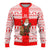 Georgia Christmas Ugly Christmas Sweater with Santa in Chokha Wine Barrel Gingerbread and Coat of Arms Design - Wonder Print Shop