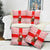 Georgia Christmas Pillow Cover with Santa in Chokha Wine Barrel Gingerbread and Coat of Arms Design - Wonder Print Shop