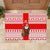 Georgia Christmas Rubber Doormat with Santa in Chokha Wine Barrel Gingerbread and Coat of Arms Design - Wonder Print Shop