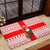 Georgia Christmas Rubber Doormat with Santa in Chokha Wine Barrel Gingerbread and Coat of Arms Design - Wonder Print Shop