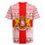 Georgia Christmas Rugby Jersey with Santa in Chokha Wine Barrel Gingerbread and Coat of Arms Design - Wonder Print Shop
