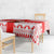 Georgia Christmas Tablecloth with Santa in Chokha Wine Barrel Gingerbread and Coat of Arms Design - Wonder Print Shop