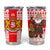 Georgia Christmas Tumbler Cup with Santa in Chokha Wine Barrel Gingerbread and Coat of Arms Design - Wonder Print Shop