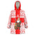 Georgia Christmas Wearable Blanket Hoodie with Santa in Chokha Wine Barrel Gingerbread and Coat of Arms Design - Wonder Print Shop