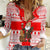 Georgia Christmas Women Casual Shirt with Santa in Chokha Wine Barrel Gingerbread and Coat of Arms Design - Wonder Print Shop