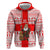Georgia Christmas Zip Hoodie with Santa in Chokha Wine Barrel Gingerbread and Coat of Arms Design - Wonder Print Shop