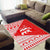 Georgia Christmas Area Rug with Bear Mountains Forest Pattern and Traditional Georgian Design - Wonder Print Shop