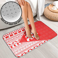 Georgia Christmas Bathroom Set with Bear Mountains Forest Pattern and Traditional Georgian Design - Wonder Print Shop