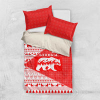 Georgia Christmas Bedding Set with Bear Mountains Forest Pattern and Traditional Georgian Design - Wonder Print Shop