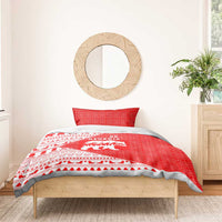 Georgia Christmas Bedding Set with Bear Mountains Forest Pattern and Traditional Georgian Design - Wonder Print Shop