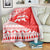Georgia Christmas Blanket with Bear Mountains Forest Pattern and Traditional Georgian Design - Wonder Print Shop