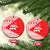 Georgia Christmas Ceramic Ornament with Bear Mountains Forest Pattern and Traditional Georgian Design - Wonder Print Shop