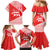 Georgia Christmas Family Matching Mermaid Dress and Hawaiian Shirt with Bear Mountains Forest Pattern and Traditional Georgian Design - Wonder Print Shop