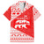 Georgia Christmas Family Matching Off The Shoulder Long Sleeve Dress and Hawaiian Shirt with Bear Mountains Forest Pattern and Traditional Georgian Design - Wonder Print Shop
