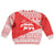Georgia Christmas Kid Ugly Christmas Sweater with Bear Mountains Forest Pattern and Traditional Georgian Design - Wonder Print Shop