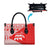 Georgia Christmas Leather Bag with Bear Mountains Forest Pattern and Traditional Georgian Design - Wonder Print Shop