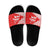 Georgia Christmas Slide Sandals with Bear Mountains Forest Pattern and Traditional Georgian Design - Wonder Print Shop