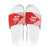 Georgia Christmas Slide Sandals with Bear Mountains Forest Pattern and Traditional Georgian Design - Wonder Print Shop